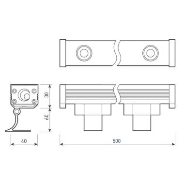 Светодиодный прожектор AR-LINE-500S-9W-220V Day 037367