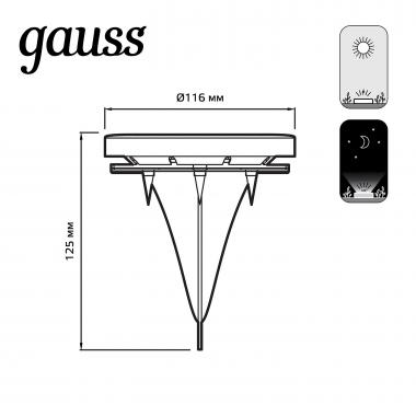 Уличный светильник Gauss  GS001GS001_GAUSS