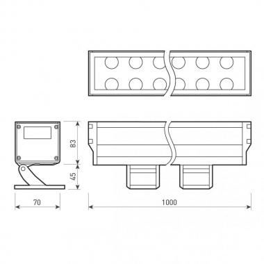 Прожектор светодиодный Arlight 54W 4000K AR-Line-1000XL-54W-230V Day 026096