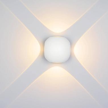 Уличный настенный светодиодный светильник Arlight LGD-Wall-Orb-4WH-8W Warm White 021819
